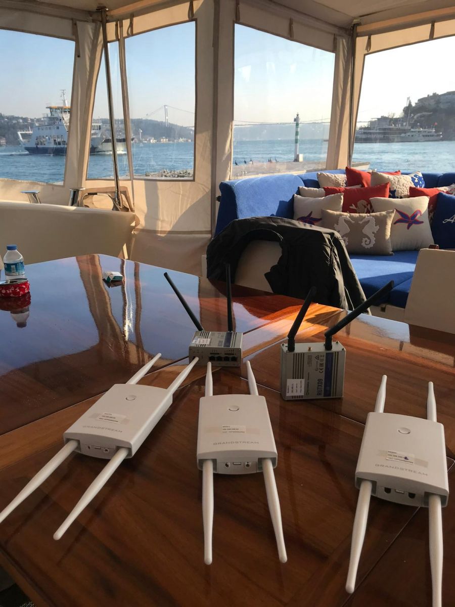 Gemi ve Yat İçi Anten Router Montajı